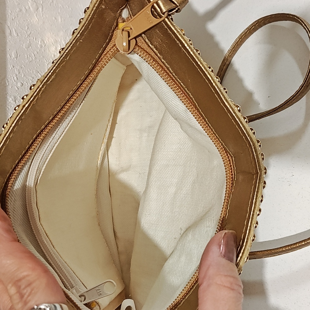 3/$15 SALE! Gold Sequin Crossbody Bag - Picture 3 of 5